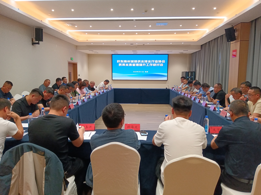 黔东南州城镇供水排水行业协会组织召开民用水表管理提